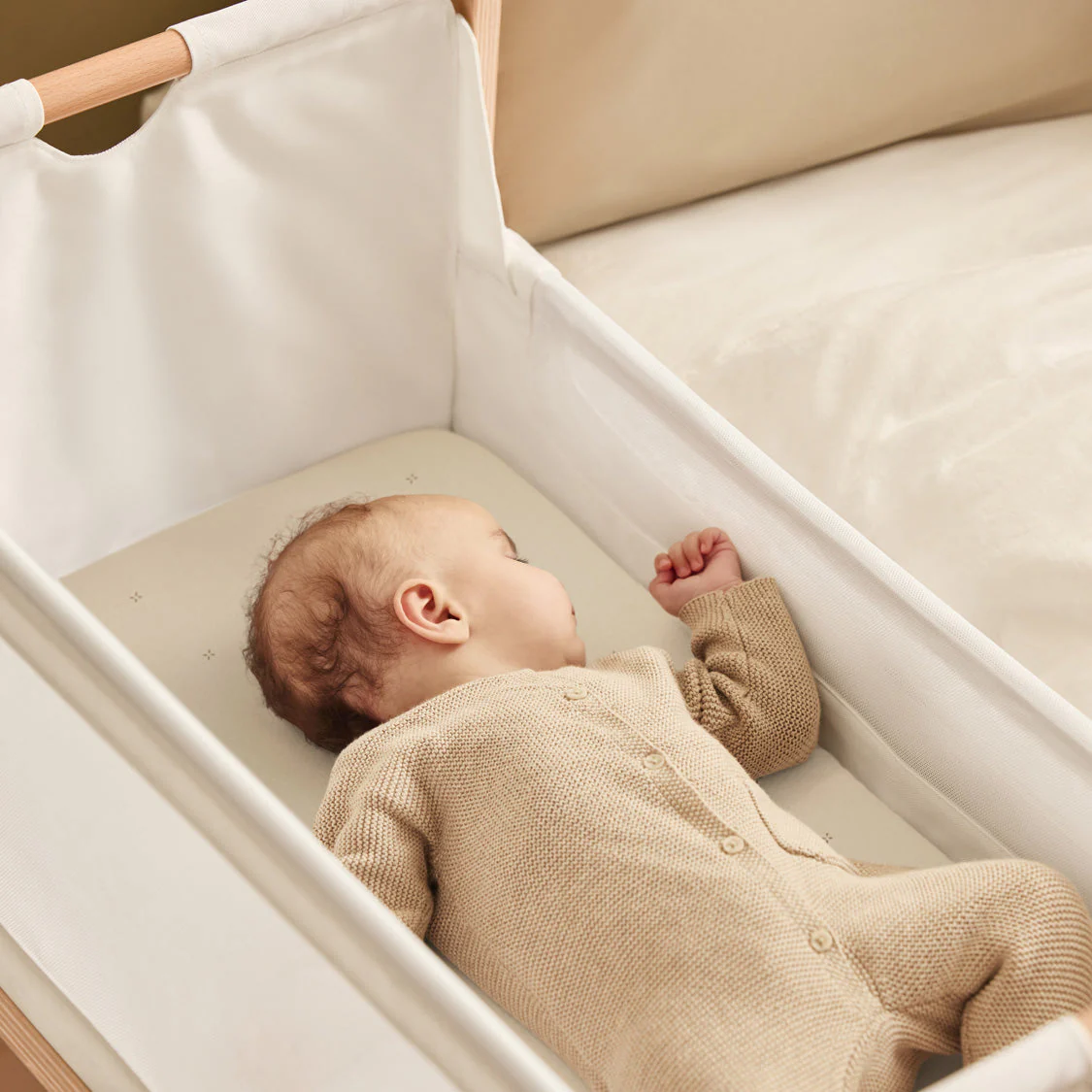 Snuz Bassinet 2 Pack Fitted Sheets - Cashmere Cross - Image 3