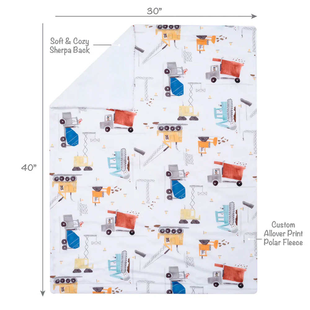 Bedtime Originals Construction Zone Blanket - Image 5