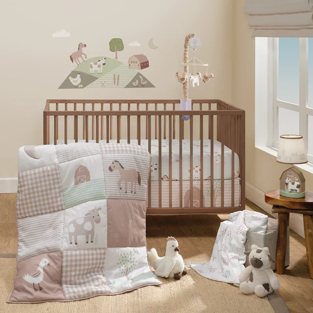 Bedtime Originals Farmyard Friends Wall Decals/Stickers - Horse/Cow/Barn - Image 4