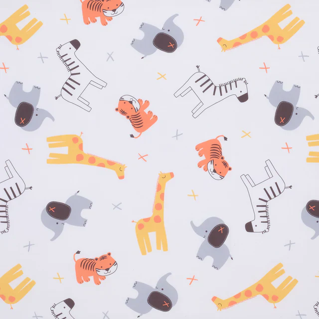 Bedtime Originals Lollipop Jungle Microfiber Baby Fitted Crib/Toddler Sheet - Image 4
