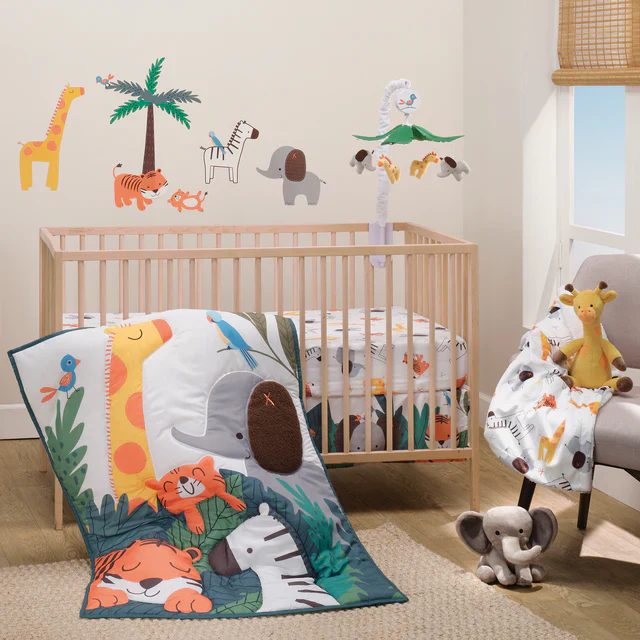 Bedtime Originals Lollipop Jungle Soft Fleece Safari-Themed Baby Blanket - Image 7