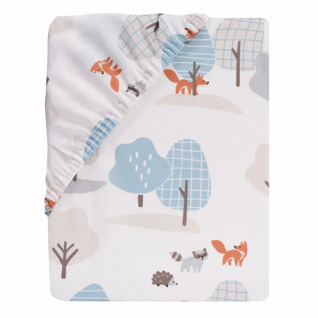 Bedtime Originals Sleepytime Bear Woodland Baby/Toddler Fitted Crib Sheet - Image 5