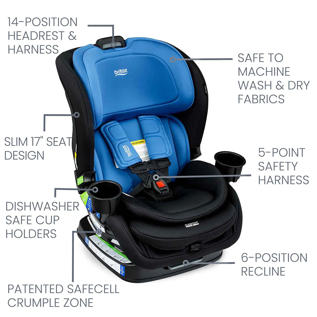 Britax Poplar Convertible Car Seat - Image 7