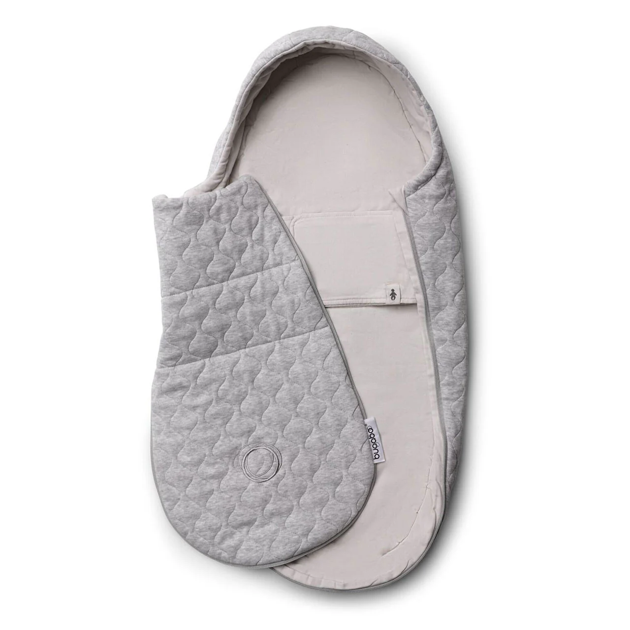 Bugaboo Newborn Inlay Light Grey Melange - Image 4