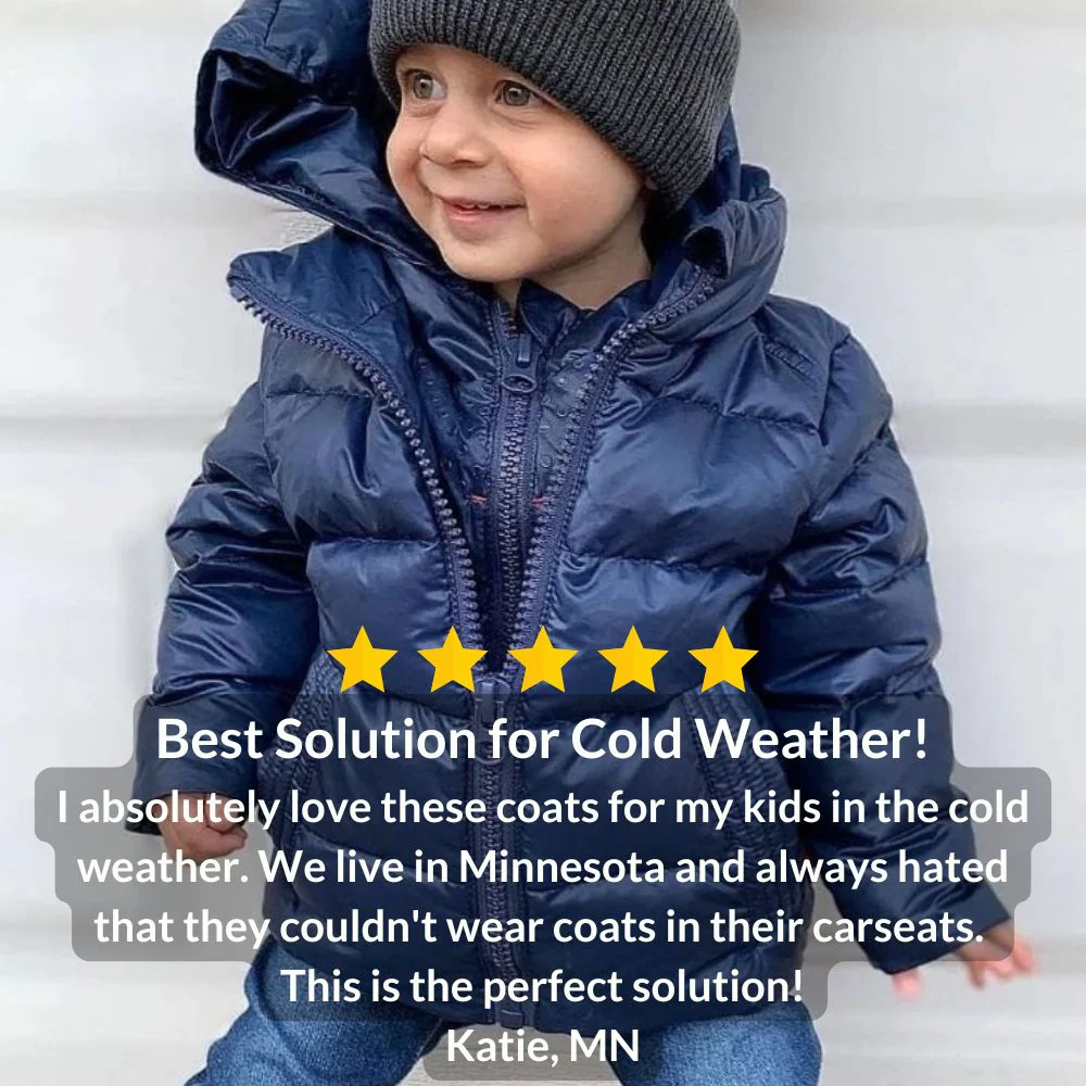 Onekid Car Seat Coat | The Road Coat Down - Navy - Image 8