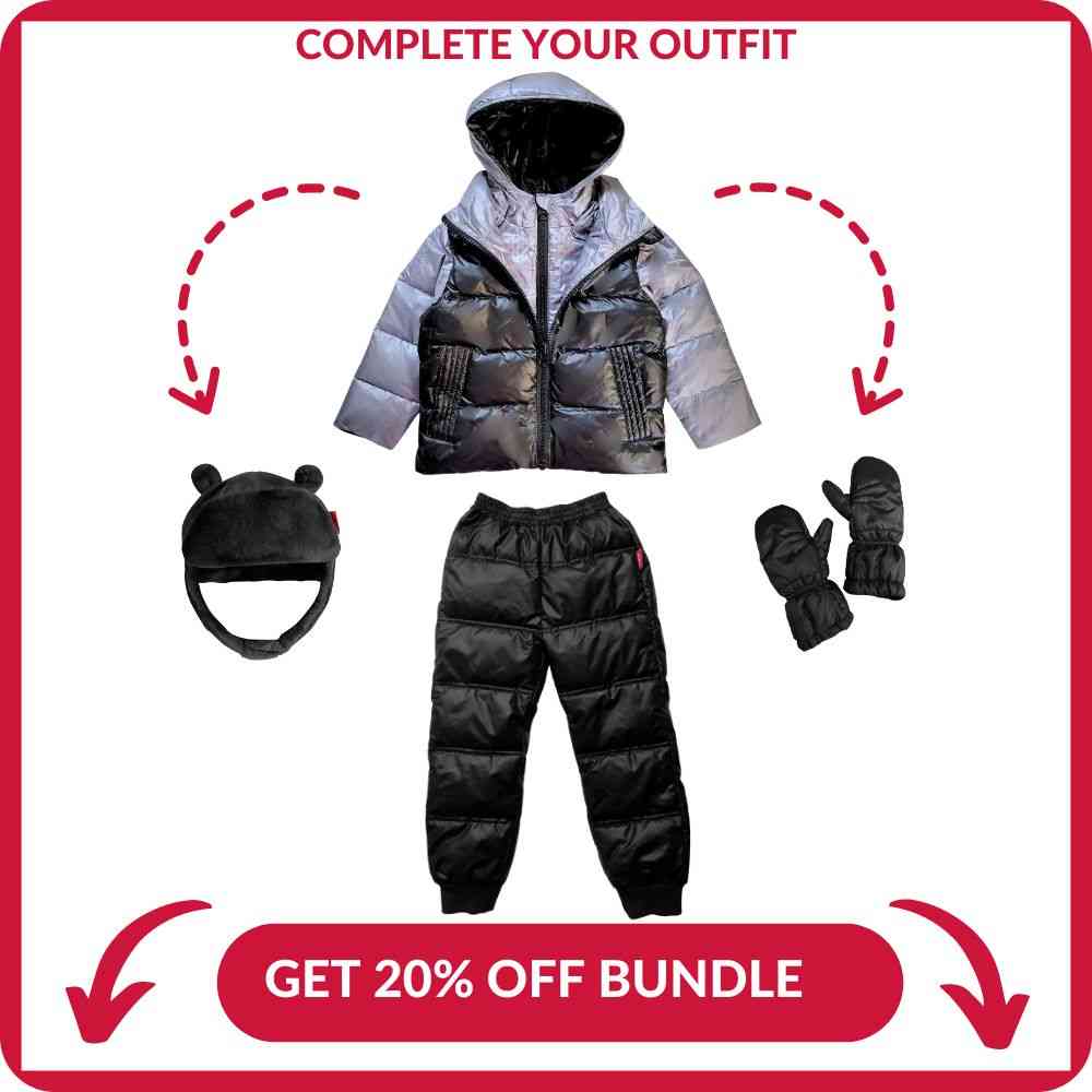 Onekid Car Seat Coat | The Road Coat Down - Platinum/Black - Image 9