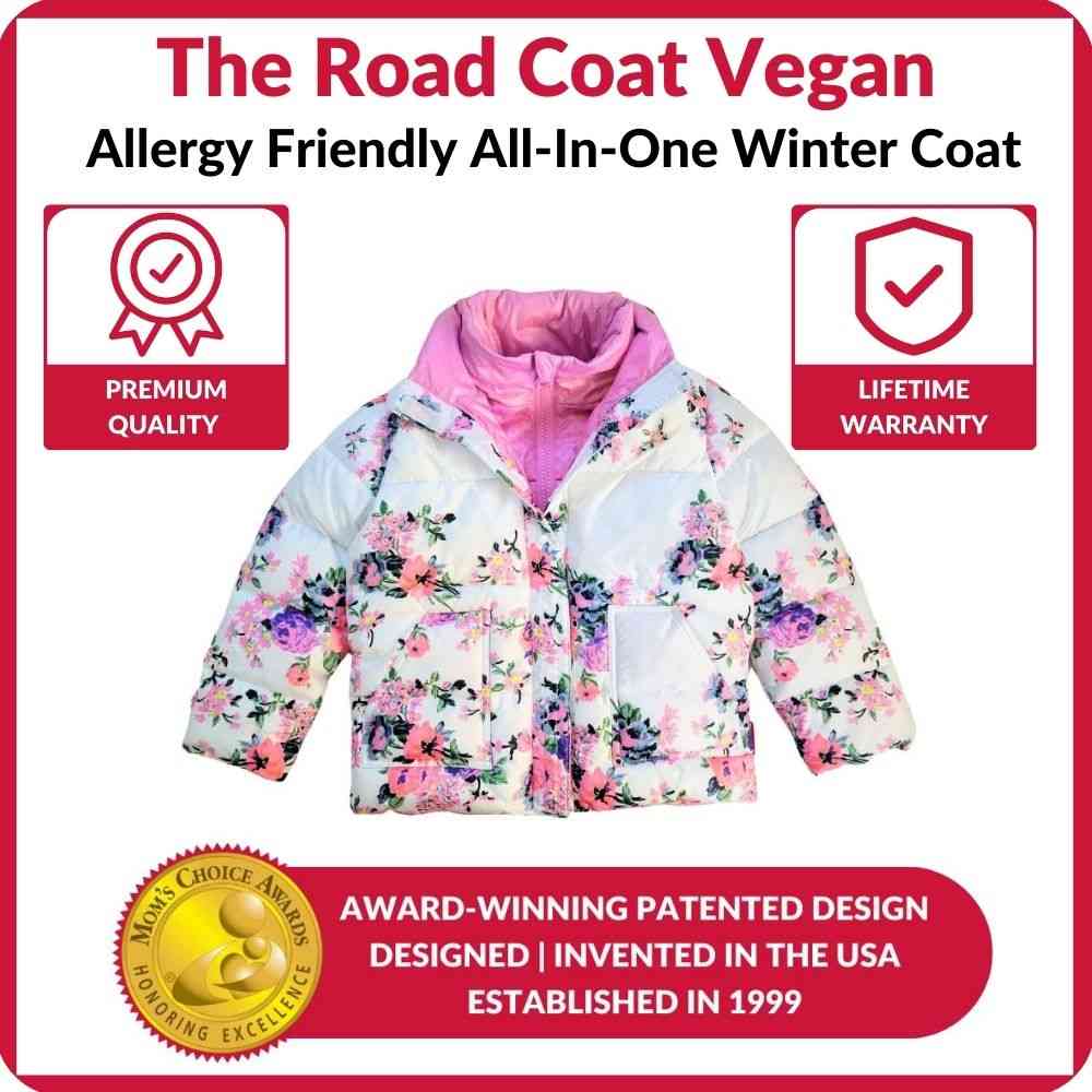 Onekid Car Seat Coat | The Road Coat Vegan - Floral Print - Image 6