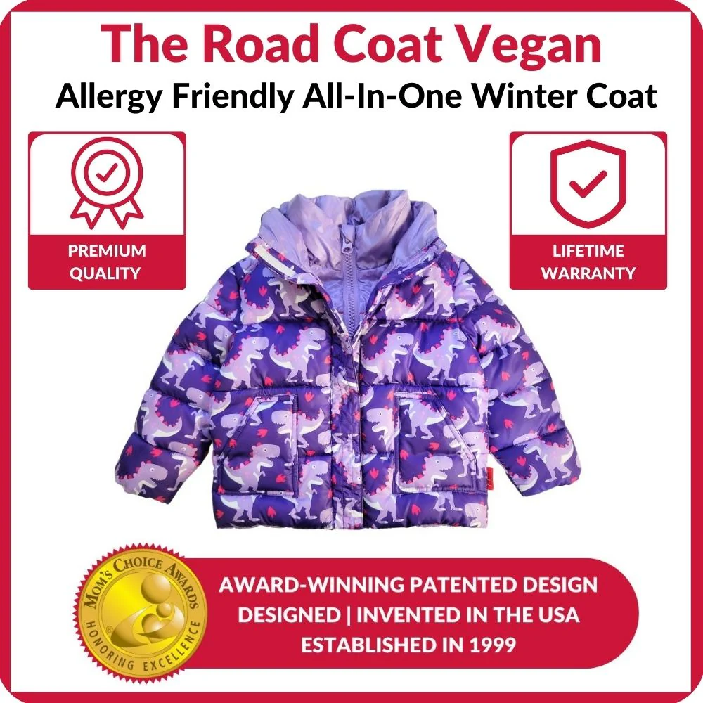 Onekid Car Seat Coat | The Road Coat Vegan - Purple Raptor - Image 6