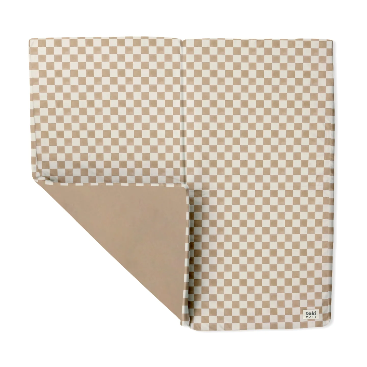 Toki Kids Checker Toffee Organic Cotton Mat - Image 7