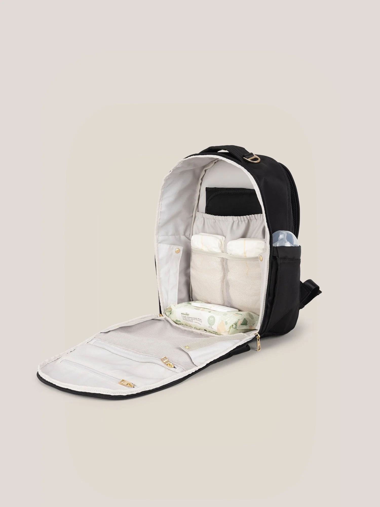 JuJuBe Classic Diaper Backpack - Black - Image 7