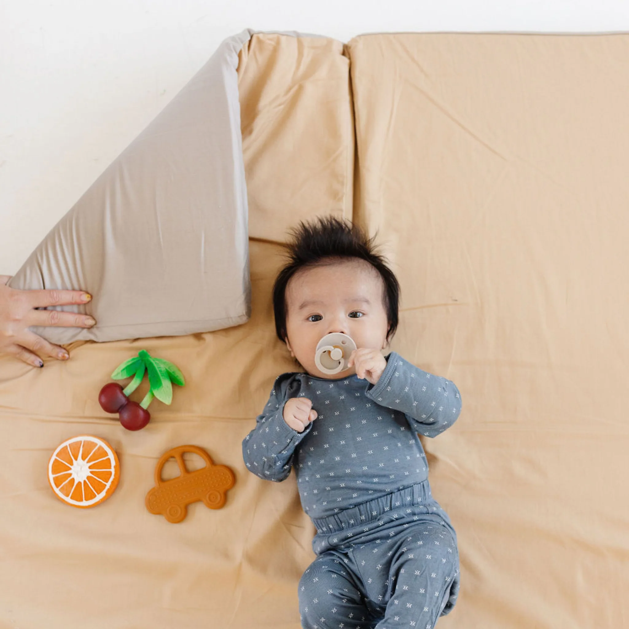 Toki Kids Cloud + Sandcastle Organic Cotton Mat - Image 3