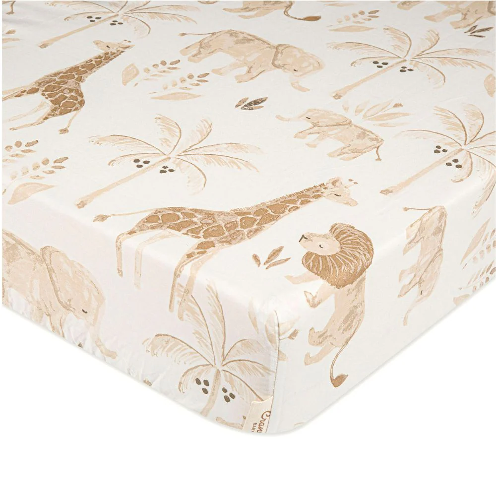 Crane Baby Fitted Crib Sheet