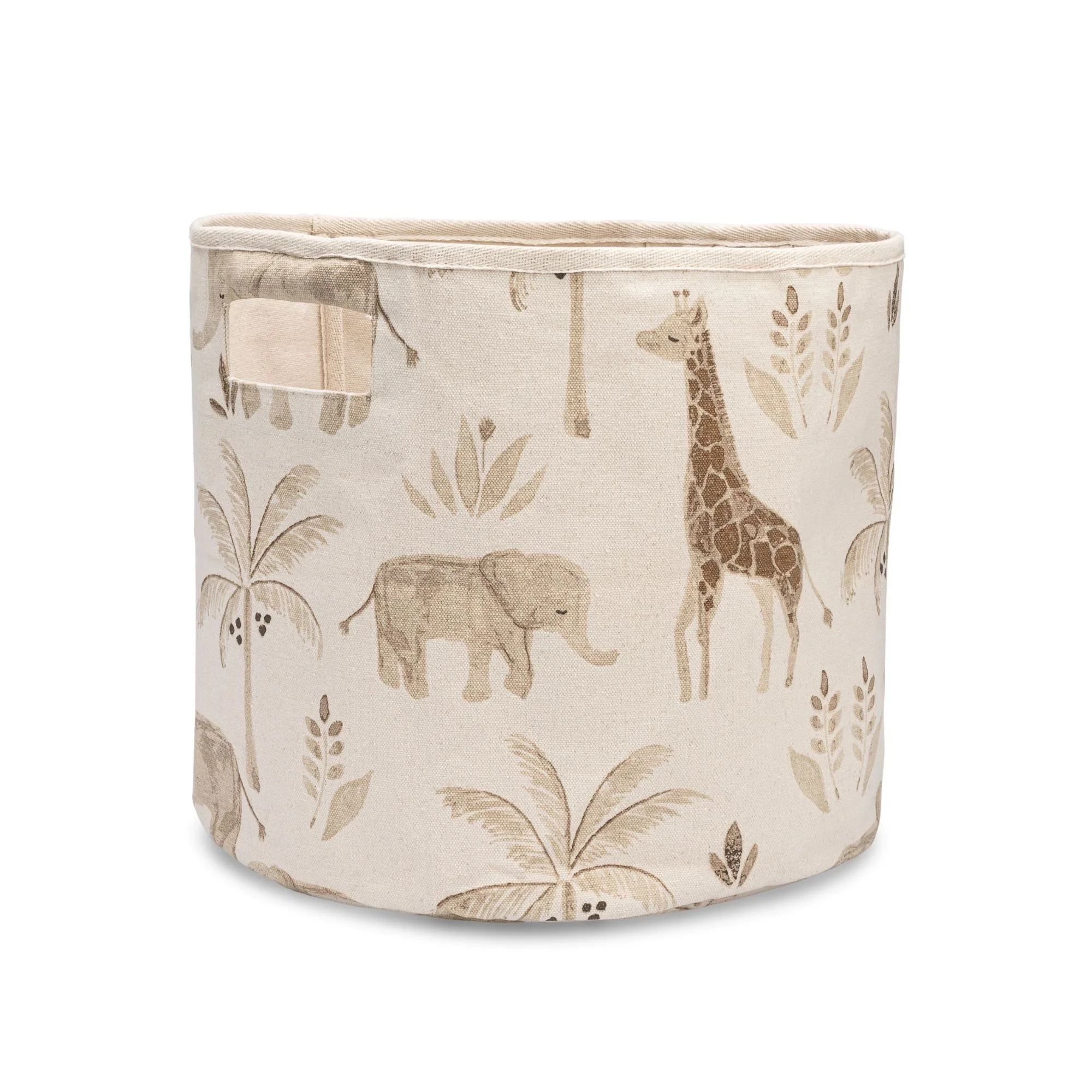 Crane Baby Kendi Safari Animal Storage Bin - Brown