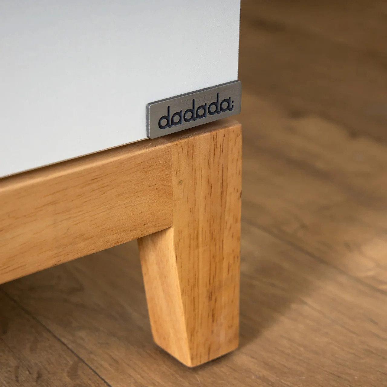 dadada Lala Big 6-Drawer Dresser, White/Red Oak (2 Boxes) - Image 4