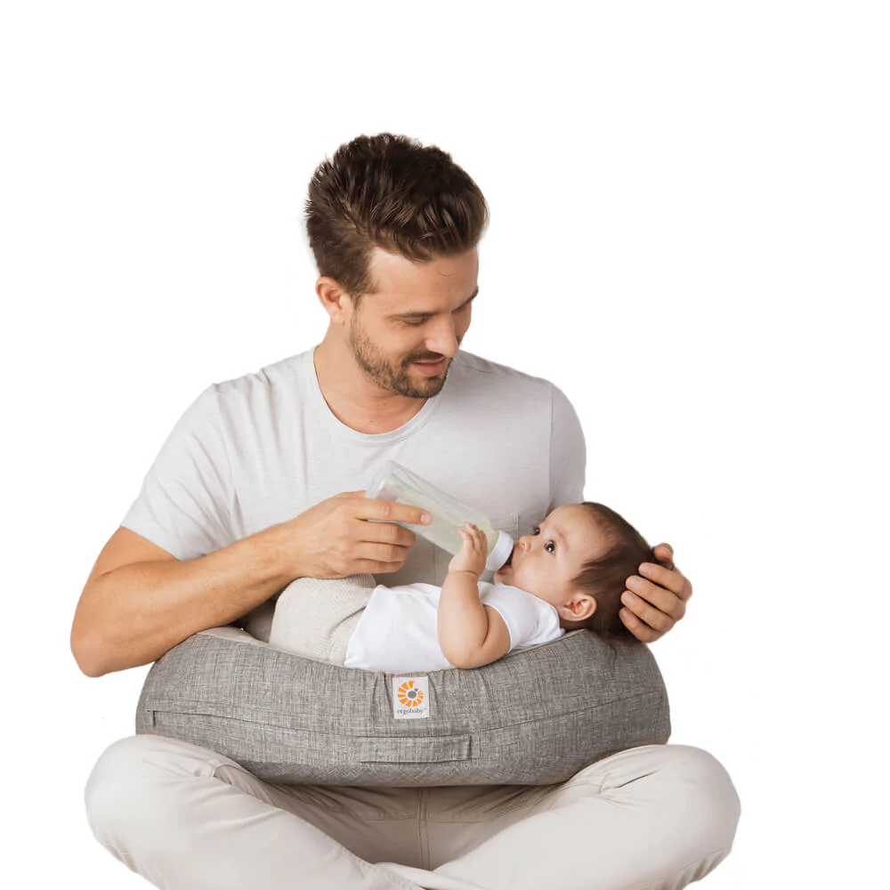 Ergobaby Nursing Pillow - Natural Curve - Grey with Strap - Image 3