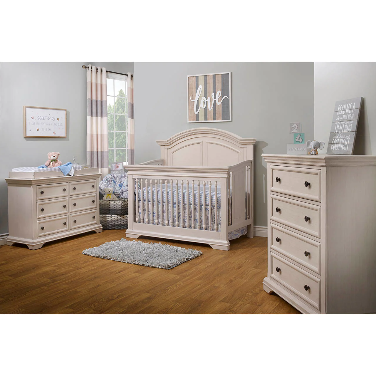 Fawn Baby Glacier 4 IN 1 Crib in Brushed Ivory - Image 3