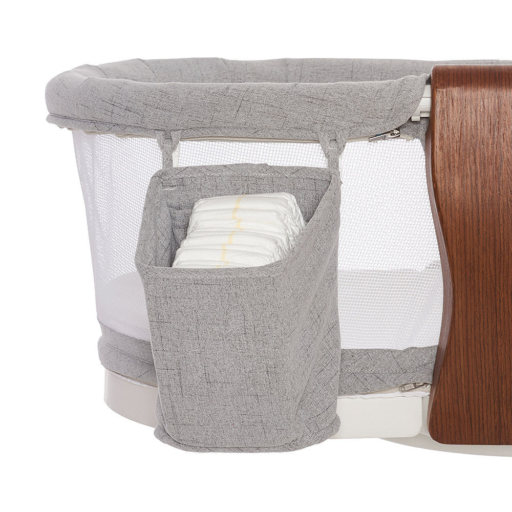 Halo Luxe Next Gen Bassinest in Dove Gray Tweed - Image 8