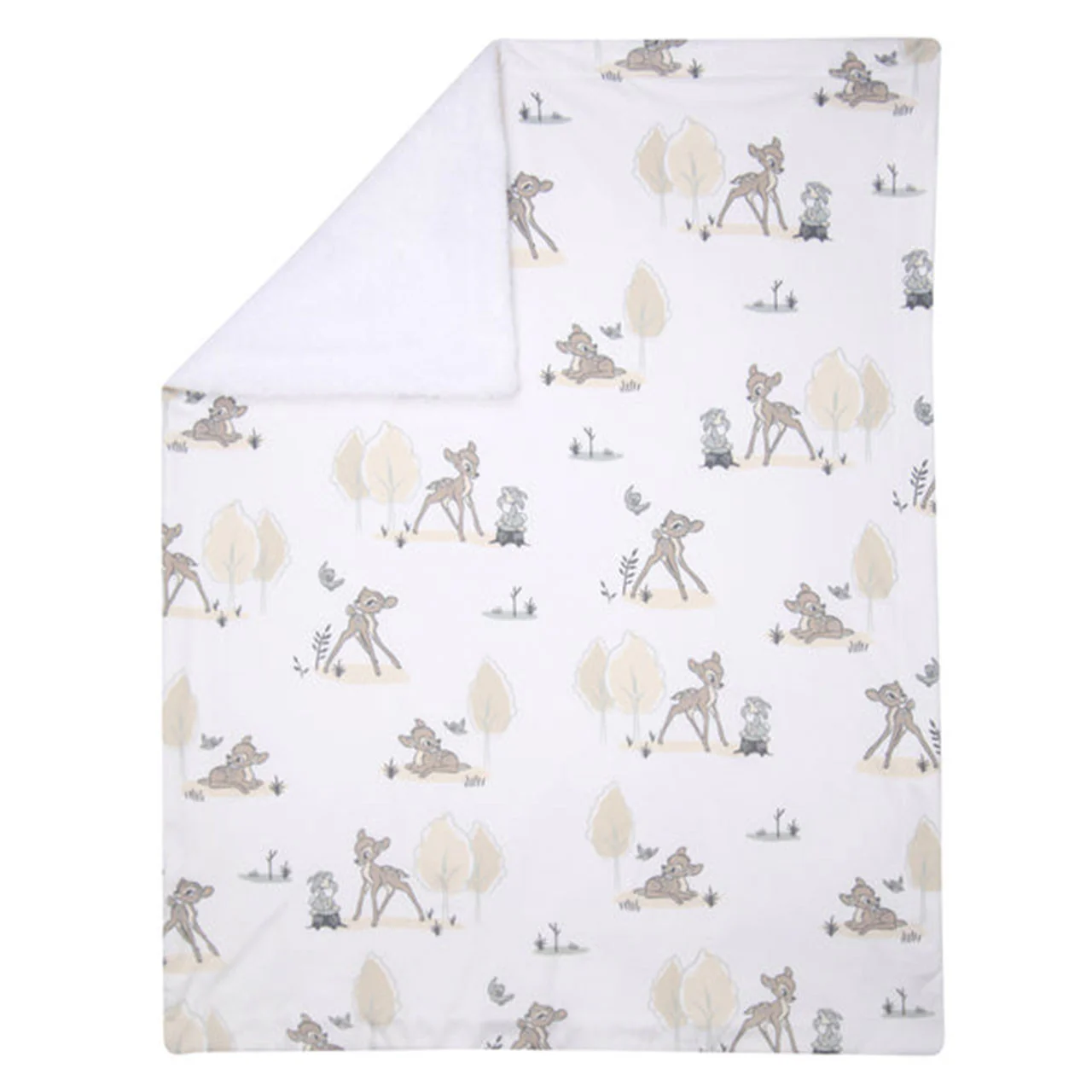 Lambs & Ivy Bambi Minkey/Sherpa Blanket - Image 5