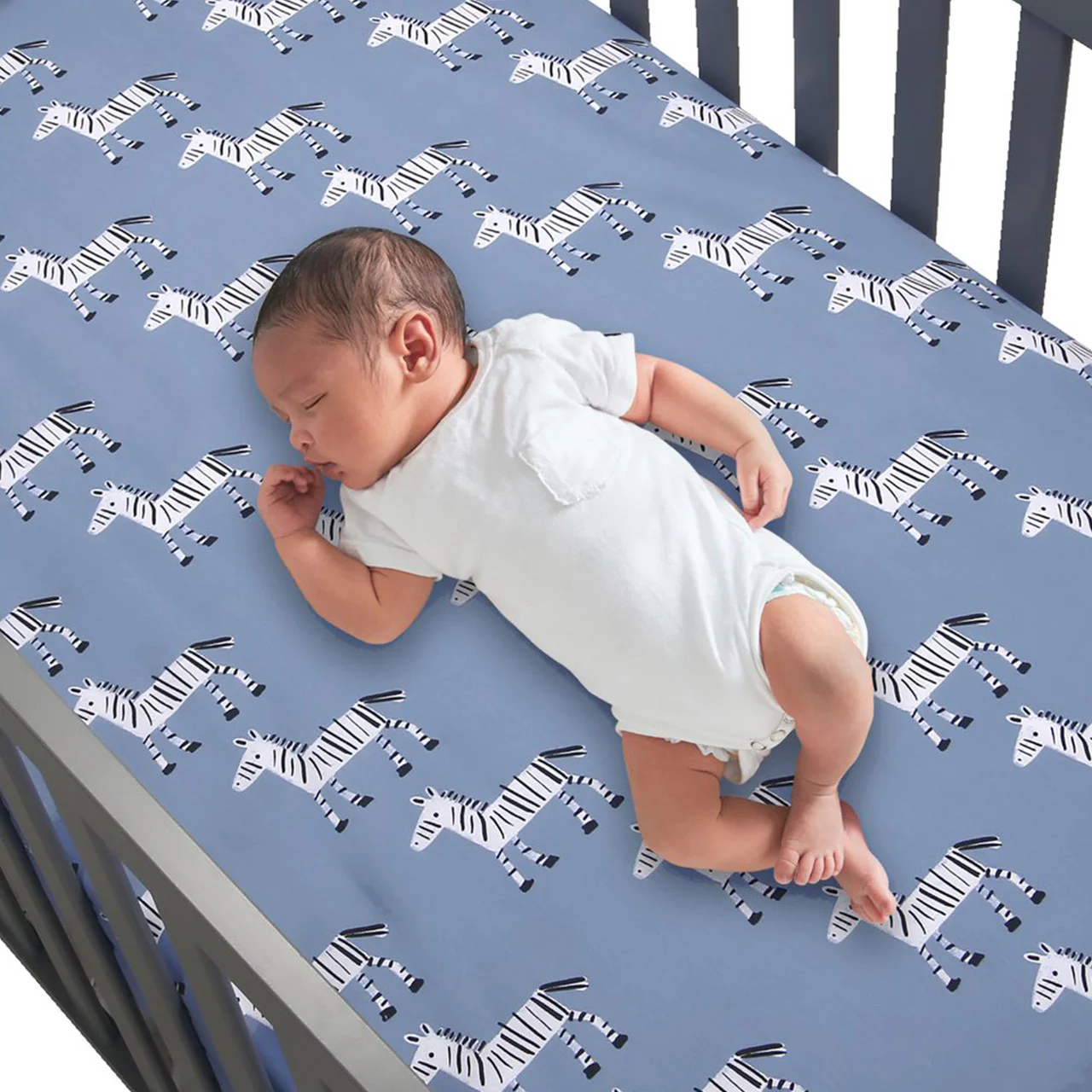 Lambs & Ivy Crib Sheet Zebra - Image 3