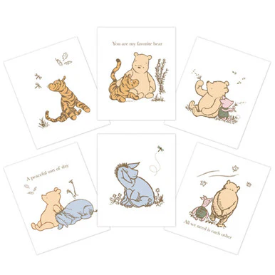 Lambs & Ivy Disney Unframed Wall Art Winnie the Pooh - Image 2