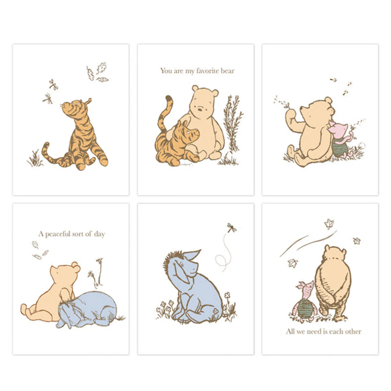Lambs & Ivy Disney Unframed Wall Art Winnie the Pooh - Image 6