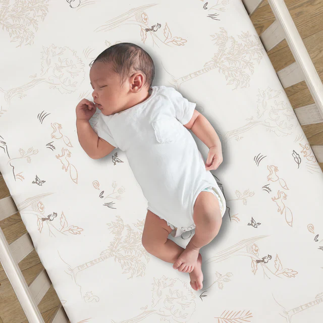 Lambs & Ivy Treetop Fox Woodland Tree Nursery 3-Piece Baby Crib Bedding Set - Image 5