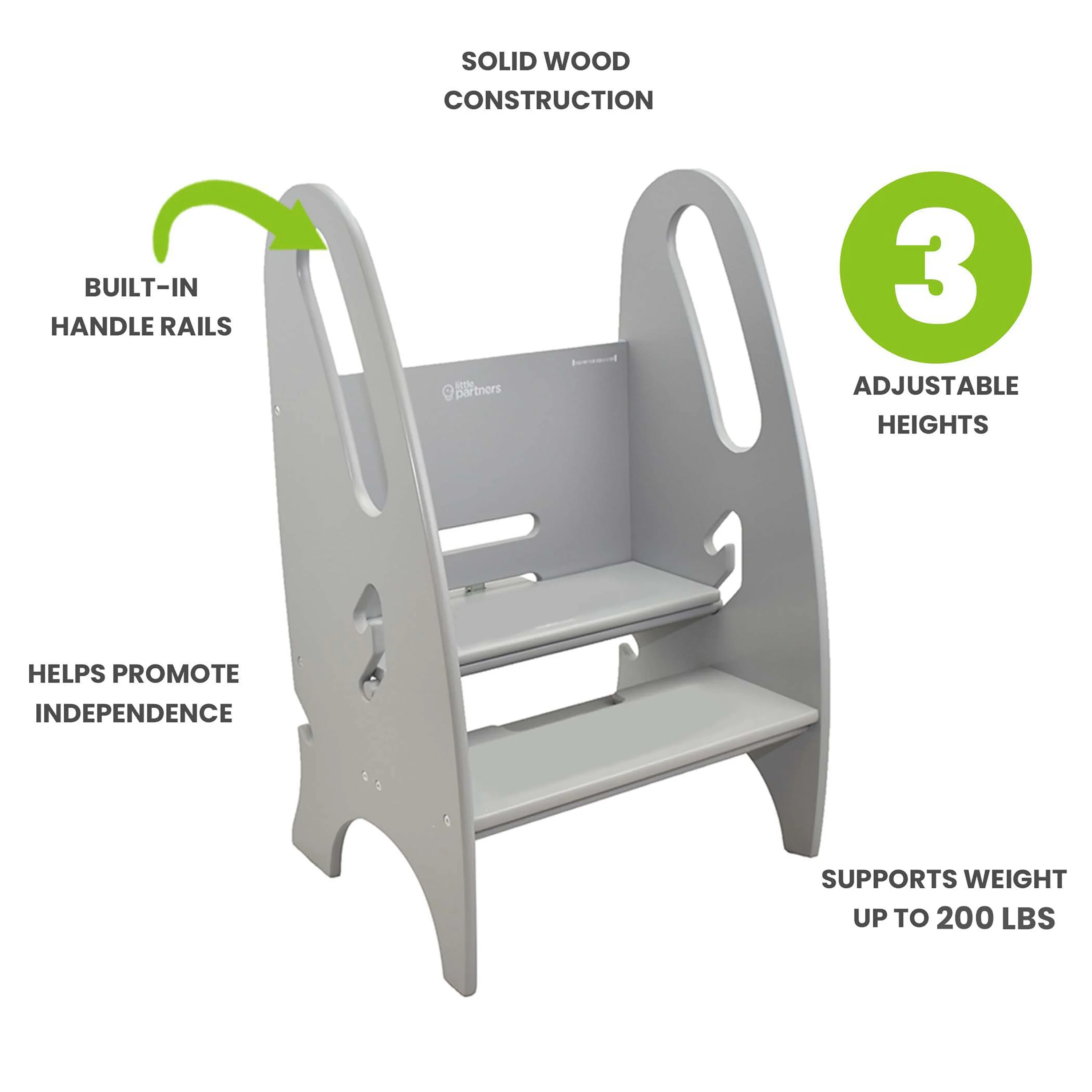 Little Partners 3-in-1 Growing Step Stool - Image 24