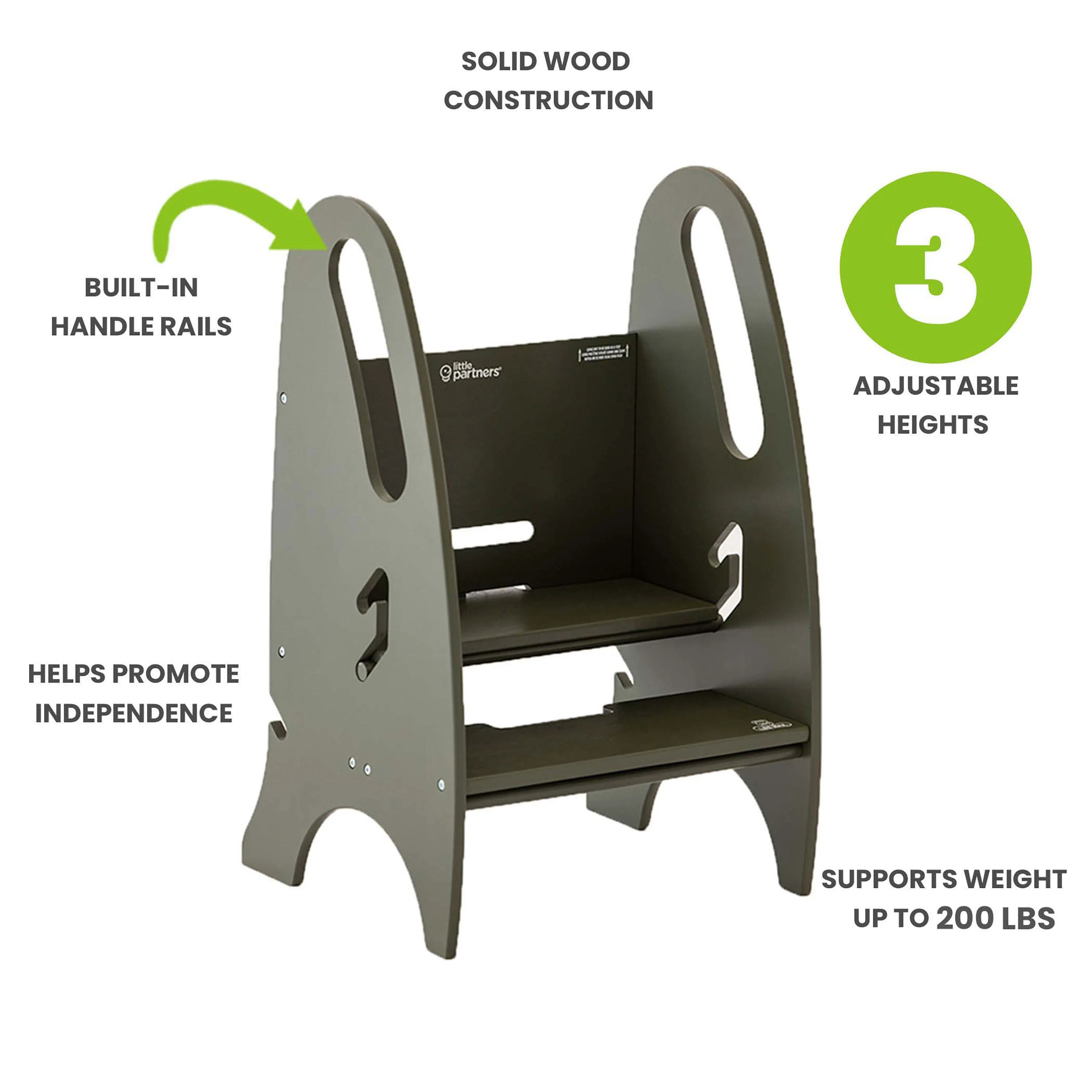 Little Partners 3-in-1 Growing Step Stool - Image 40