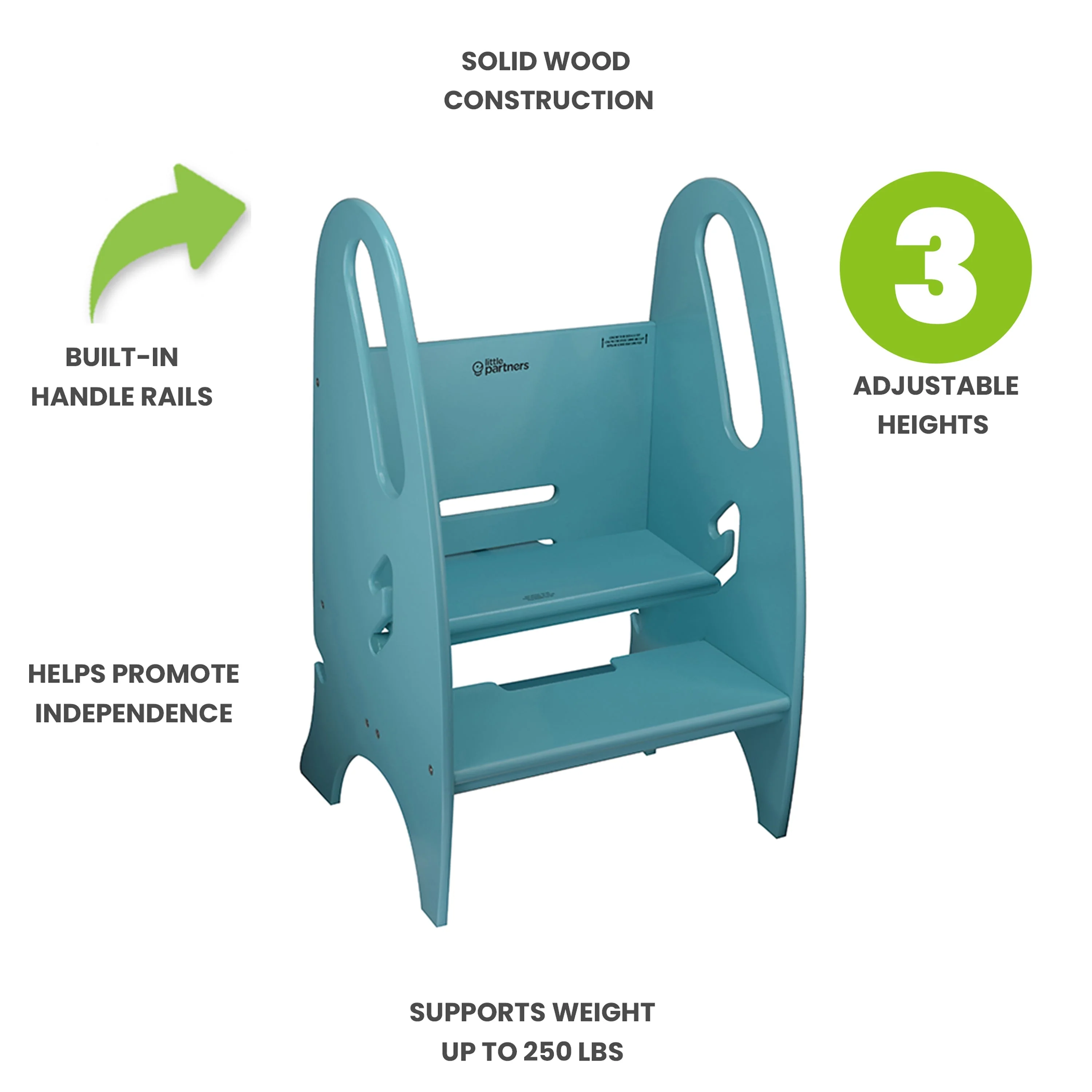 Little Partners 3-in-1 Growing Step Stool - Image 46
