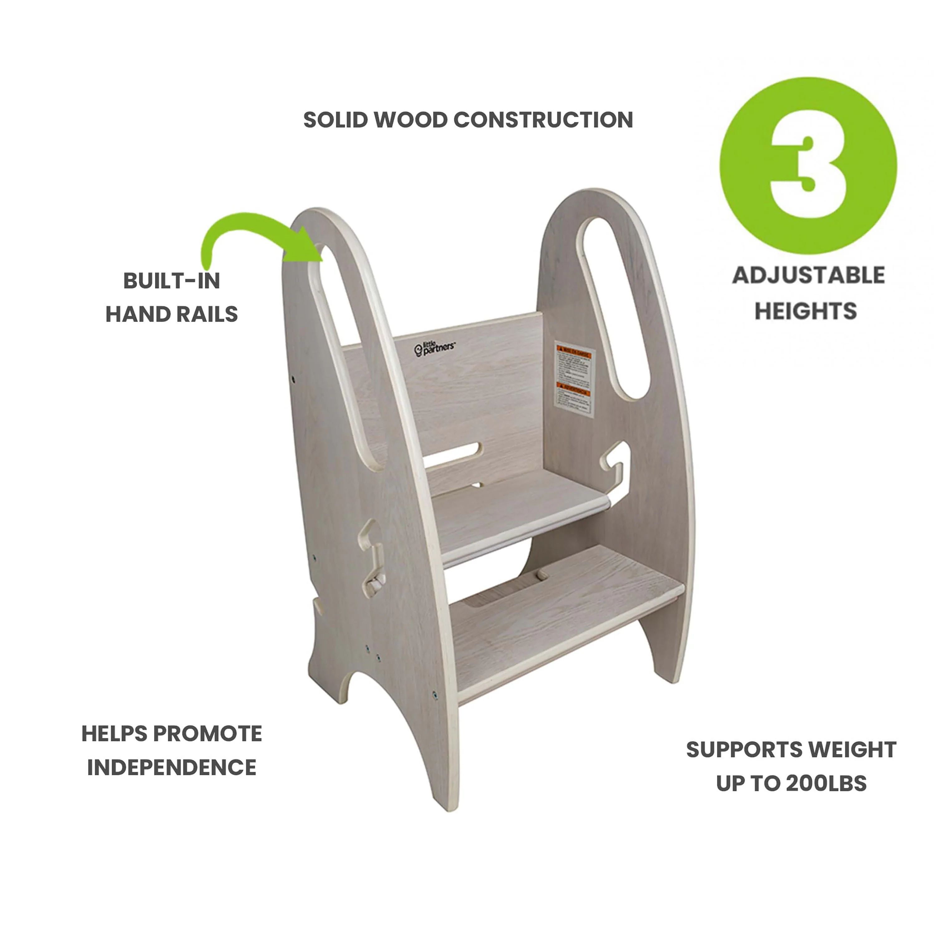 Little Partners 3-in-1 Growing Step Stool - Image 59