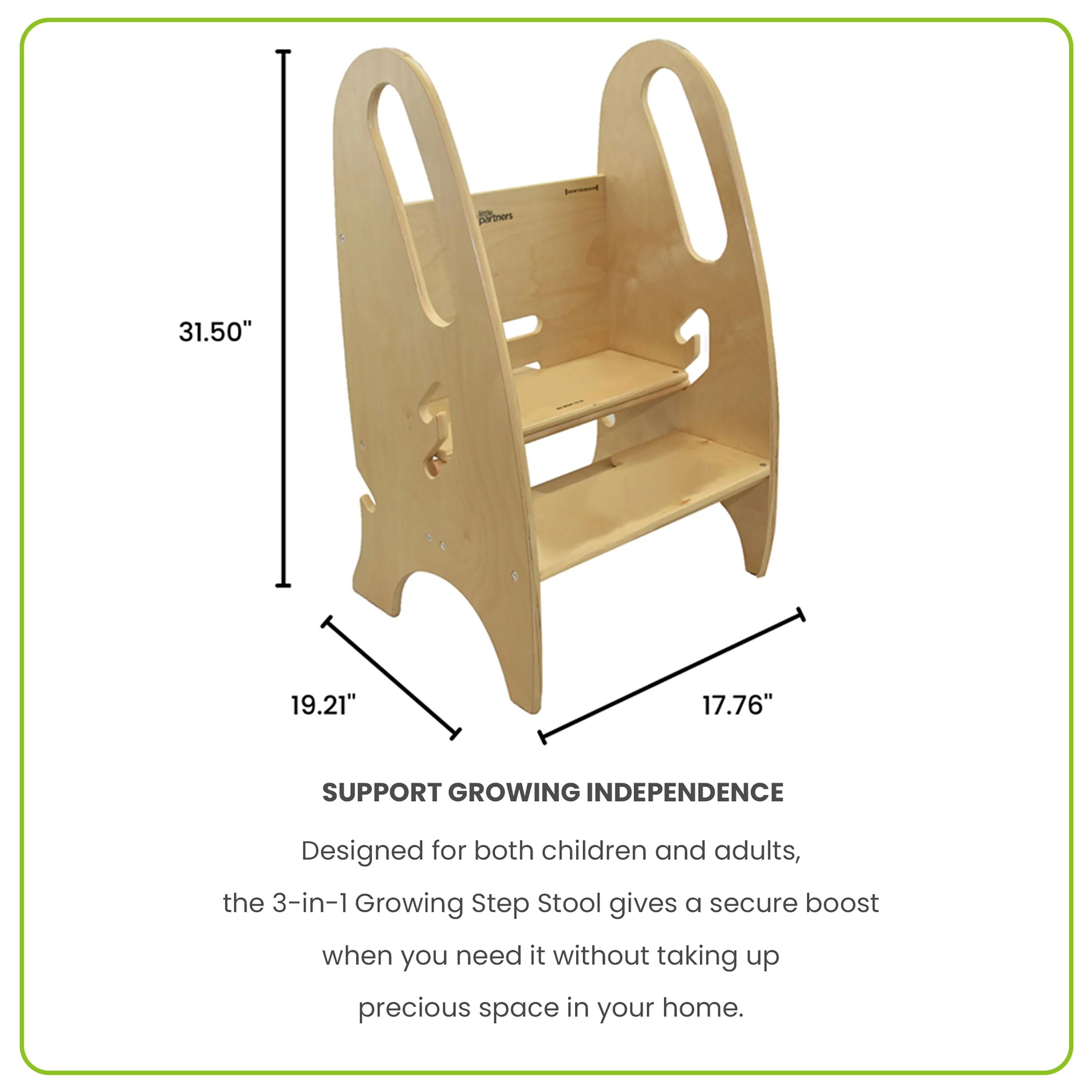 Little Partners 3-in-1 Growing Step Stool - Image 8