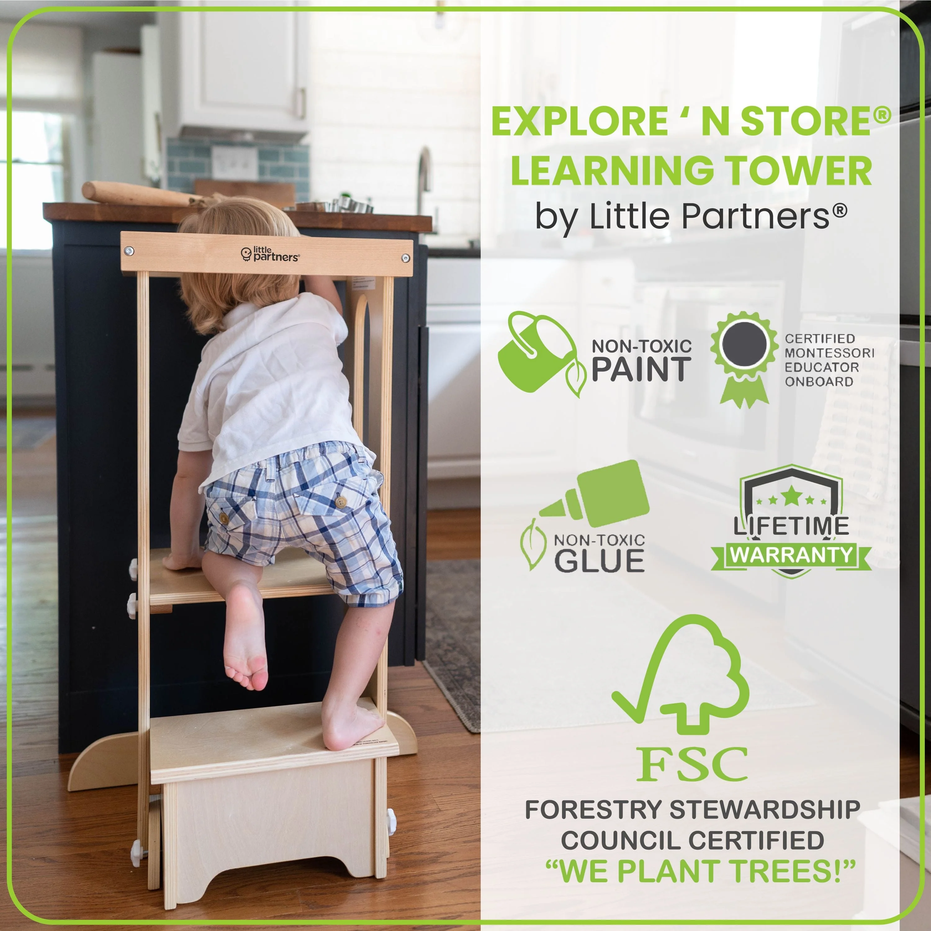 Little Partners Explore 'N Store Learning Tower® Toddler Tower - Image 7