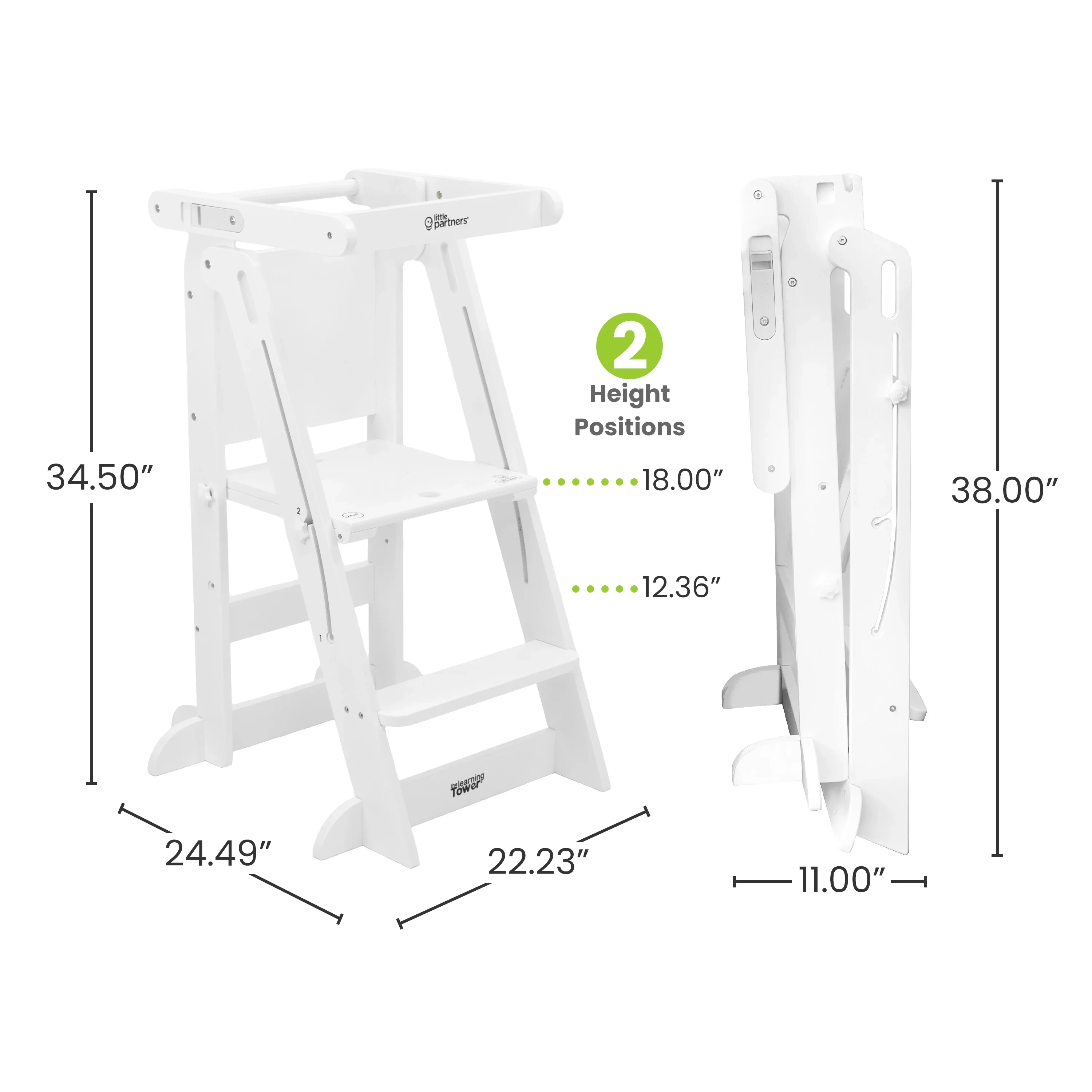 Little Partners Learn 'N Fold Learning Tower® Toddler Tower - Image 16