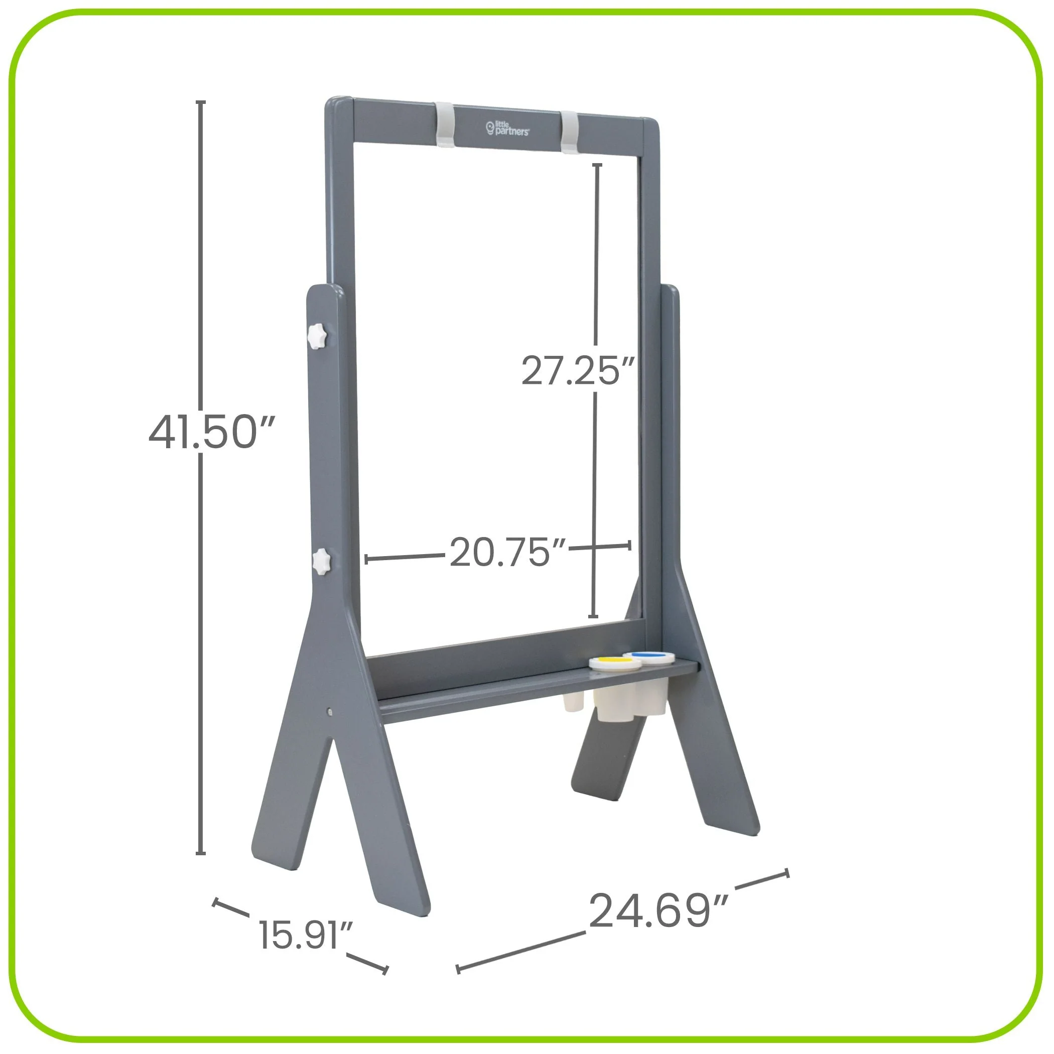 Little Partners Peek-A-Boo Adjustable Height Art Easel - Image 21