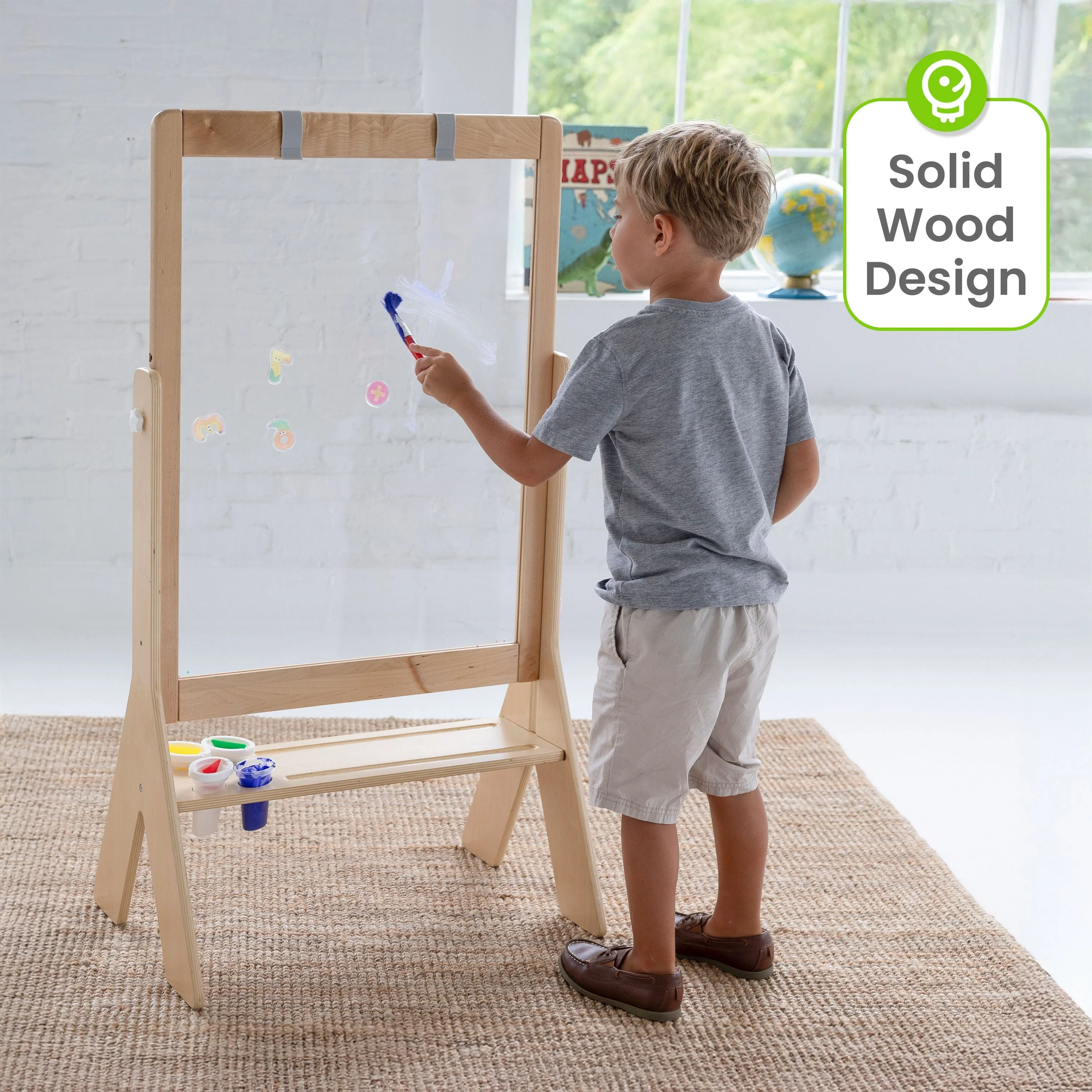 Little Partners Peek-A-Boo Adjustable Height Art Easel - Image 5