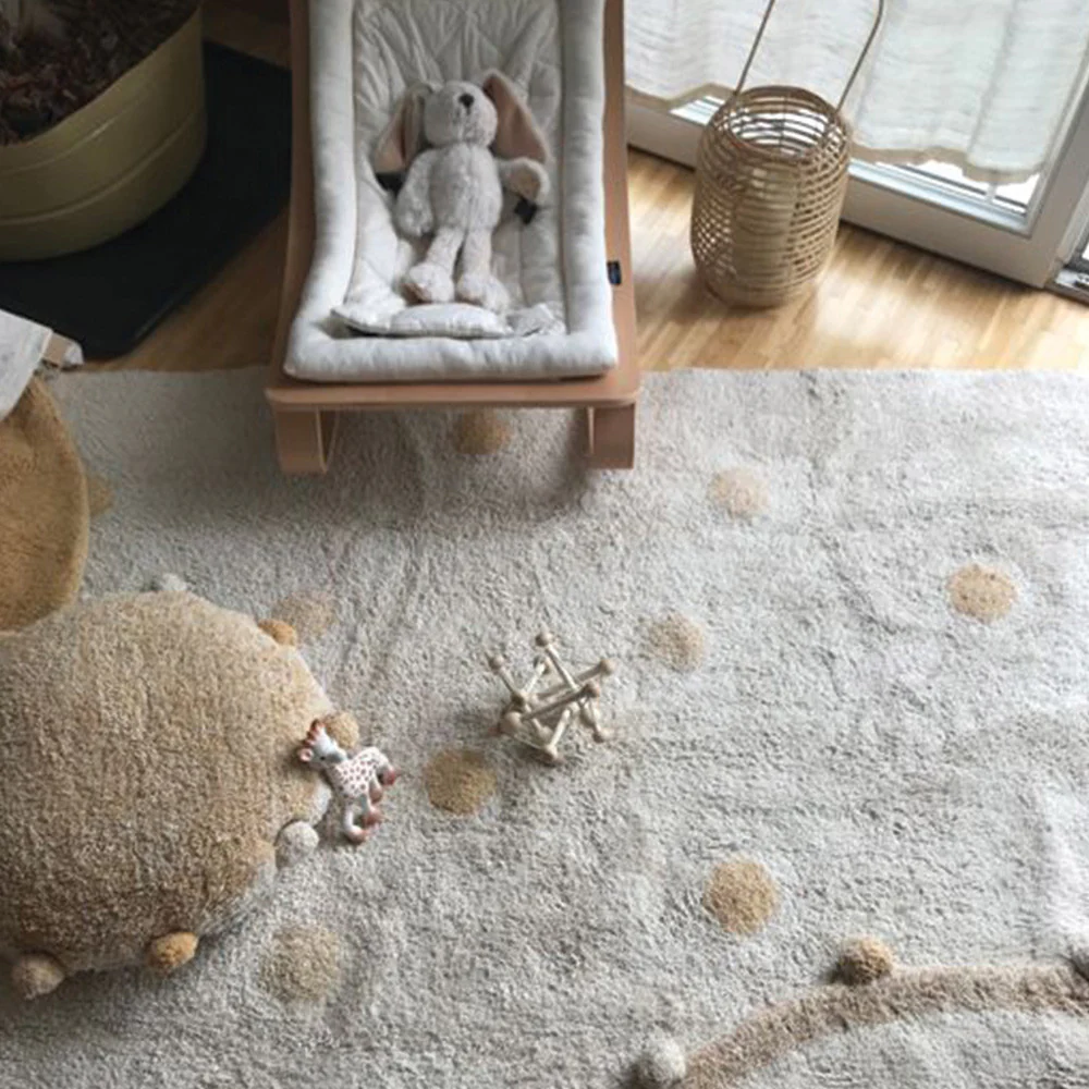Lorena Canals Washable Rug Hippy Dots Natural - Honey - Image 3