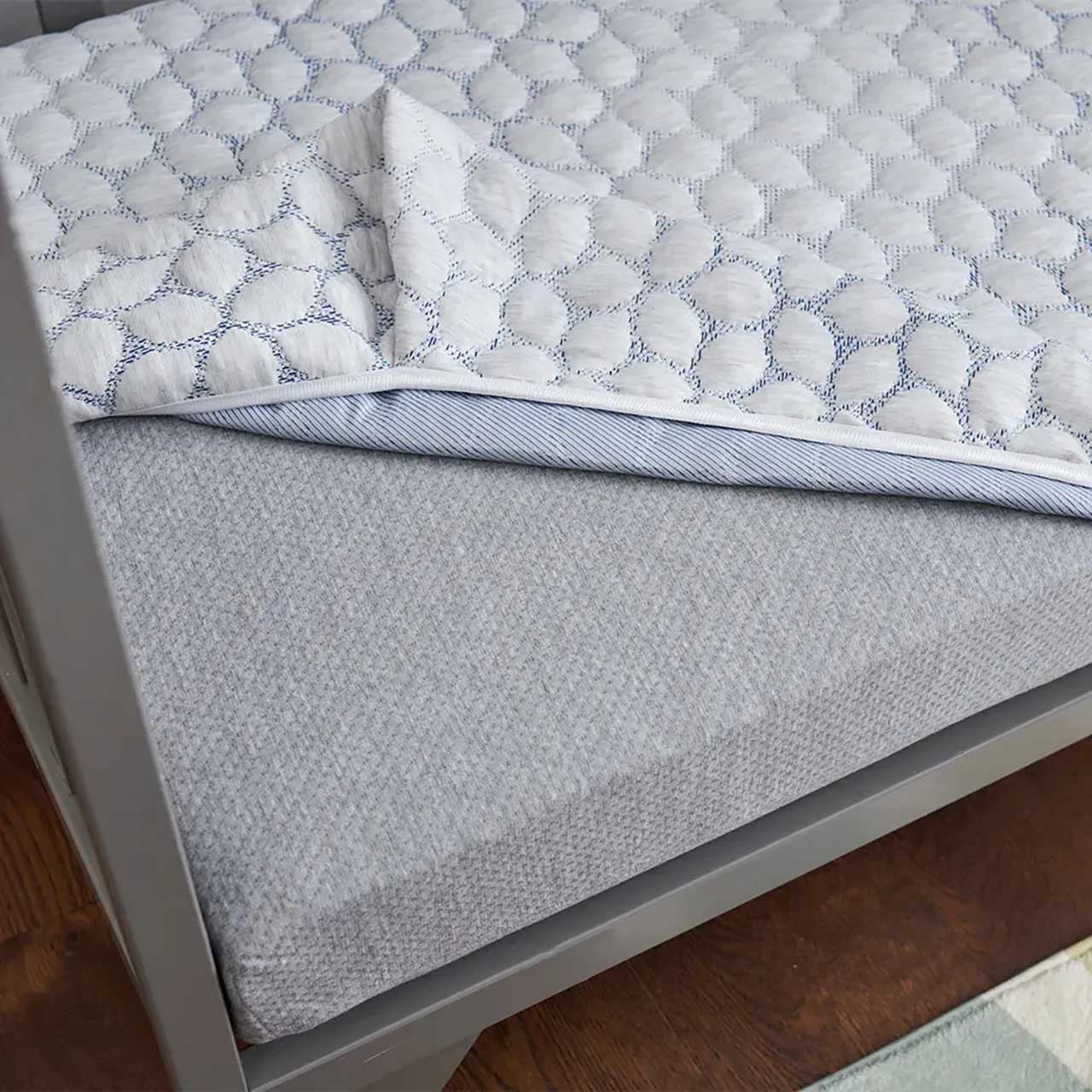 Lullaby Earth Gentle Start Breathable Cover - Blue Leaf