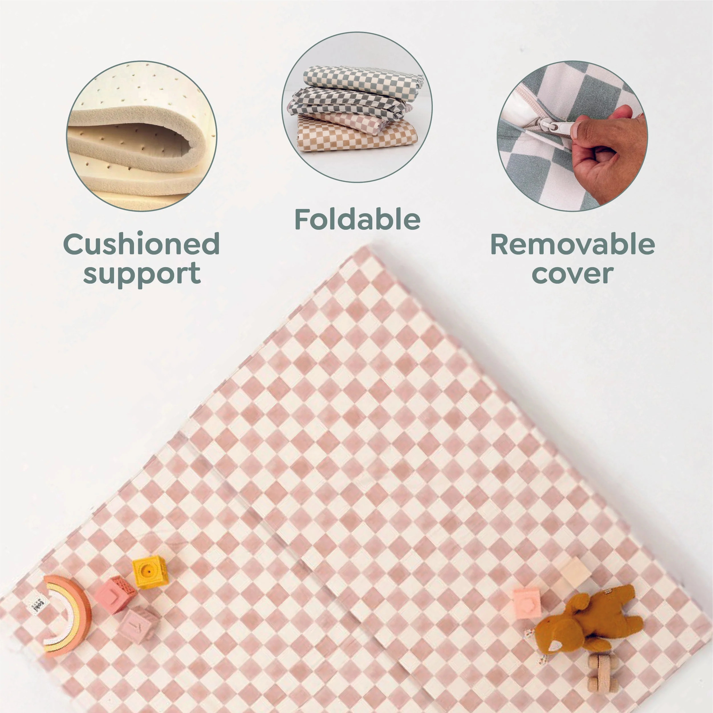 Toki Kids Mudcloth Organic Cotton Mat - Image 16