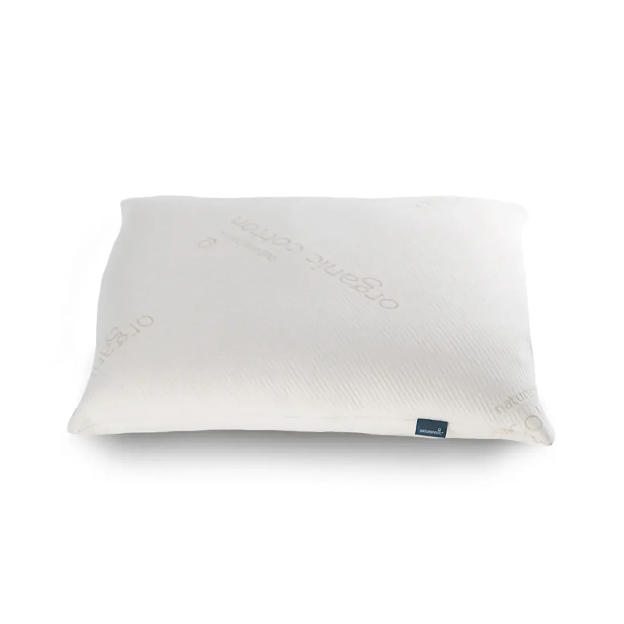Naturepedic Standard Low-Fill PLA Pillow with Cotton Fabric in Natural