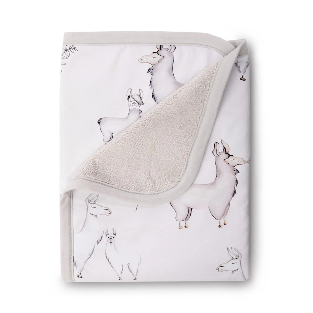 Oilo Llama Jersey Cuddle Blanket - Image 6