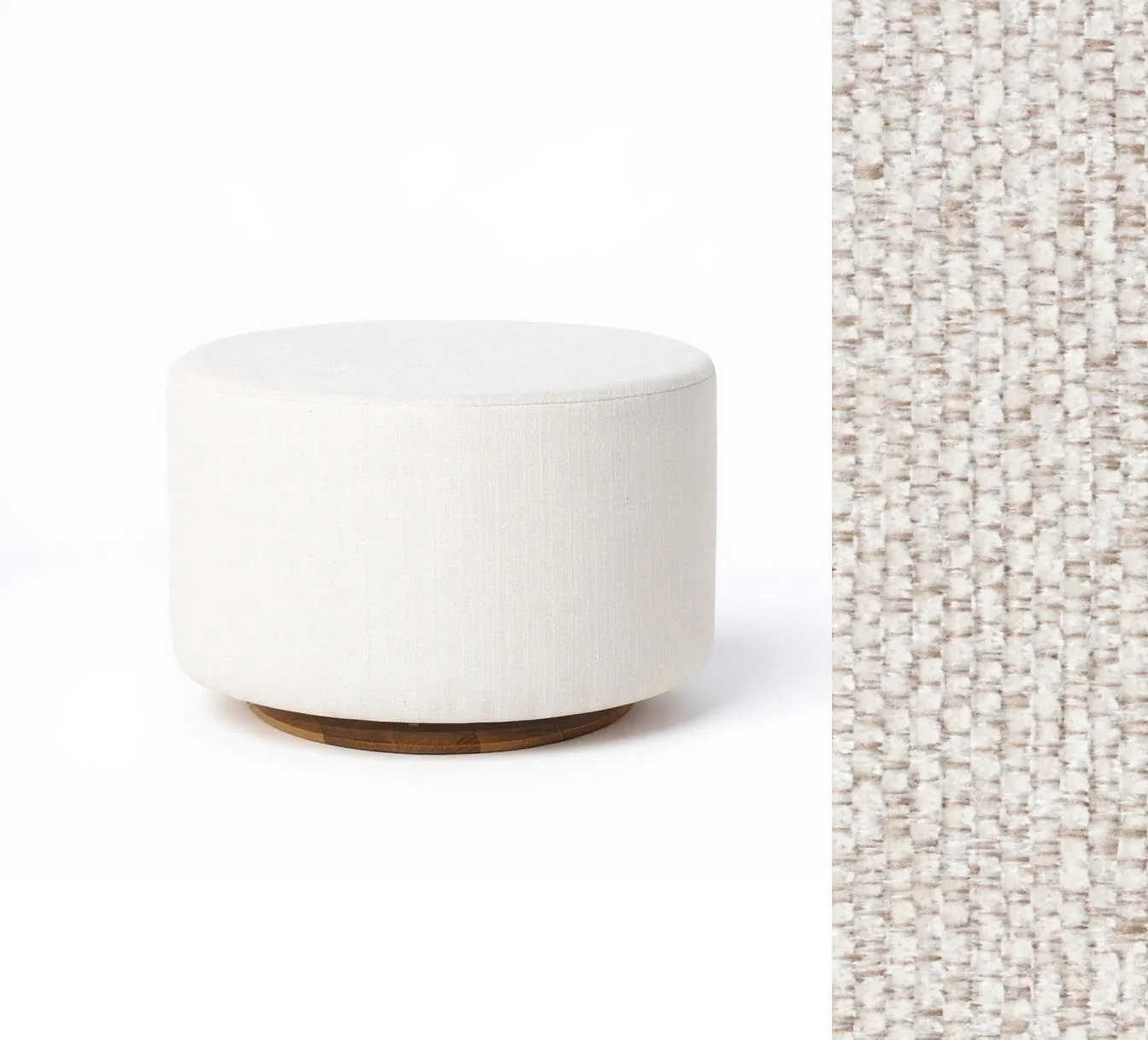 Oilo Ottoman Oval Wood Base - Image 2