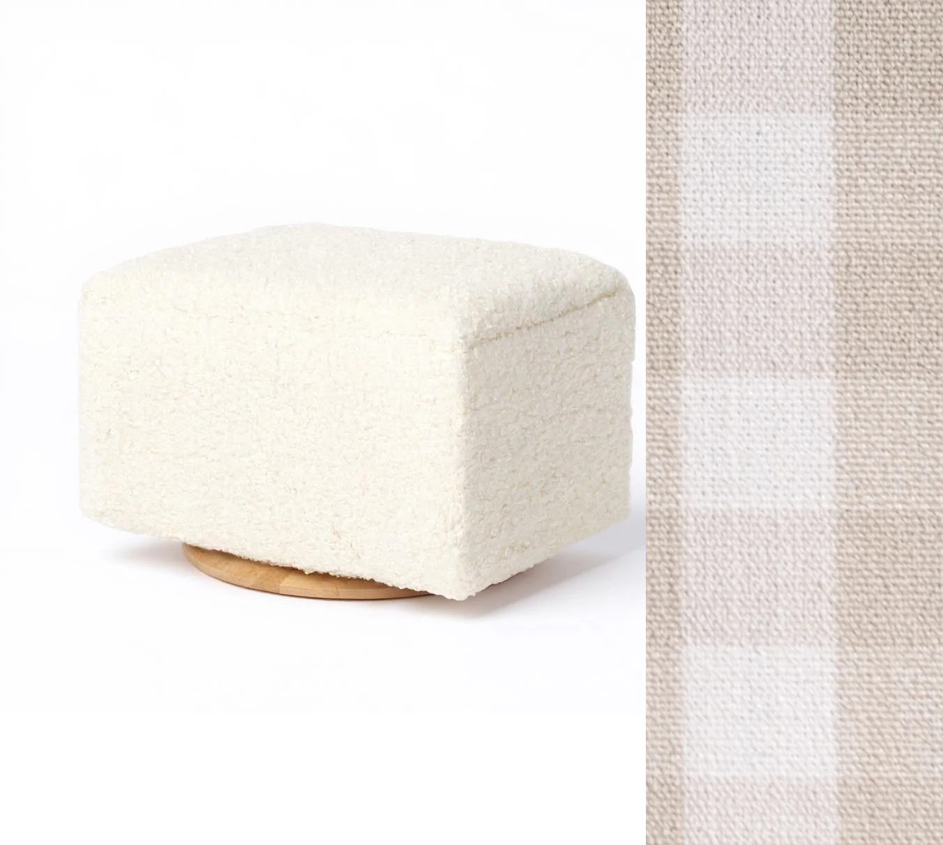 Oilo Ottoman Small Rectangle Wood Base - Image 9
