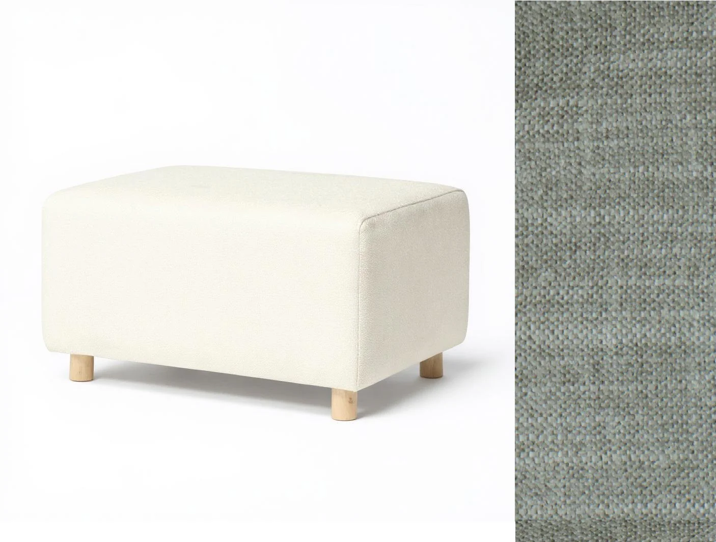 Oilo Ottoman Wide Rectangle Wood Base - Image 7