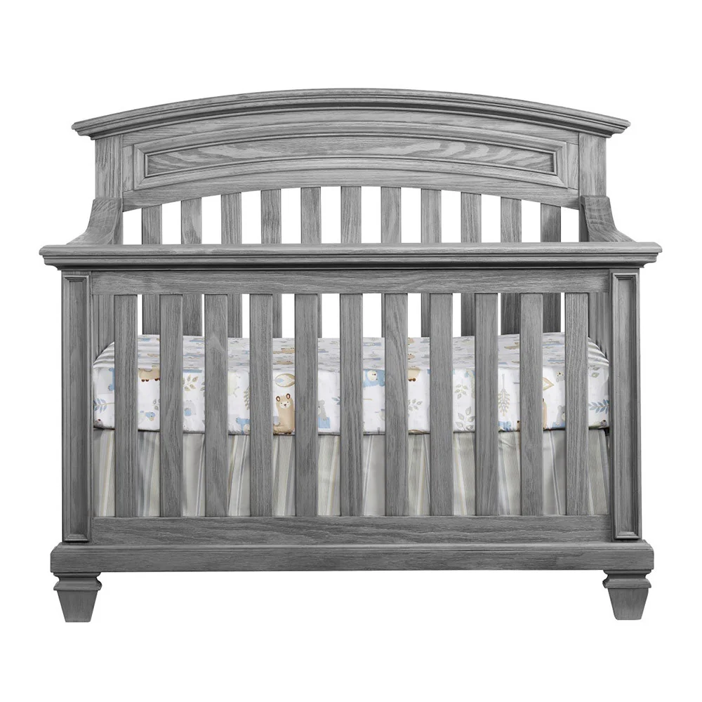 Soho Baby Richmond 4 in 1 Convertible Crib in Brushed Gray - Image 3