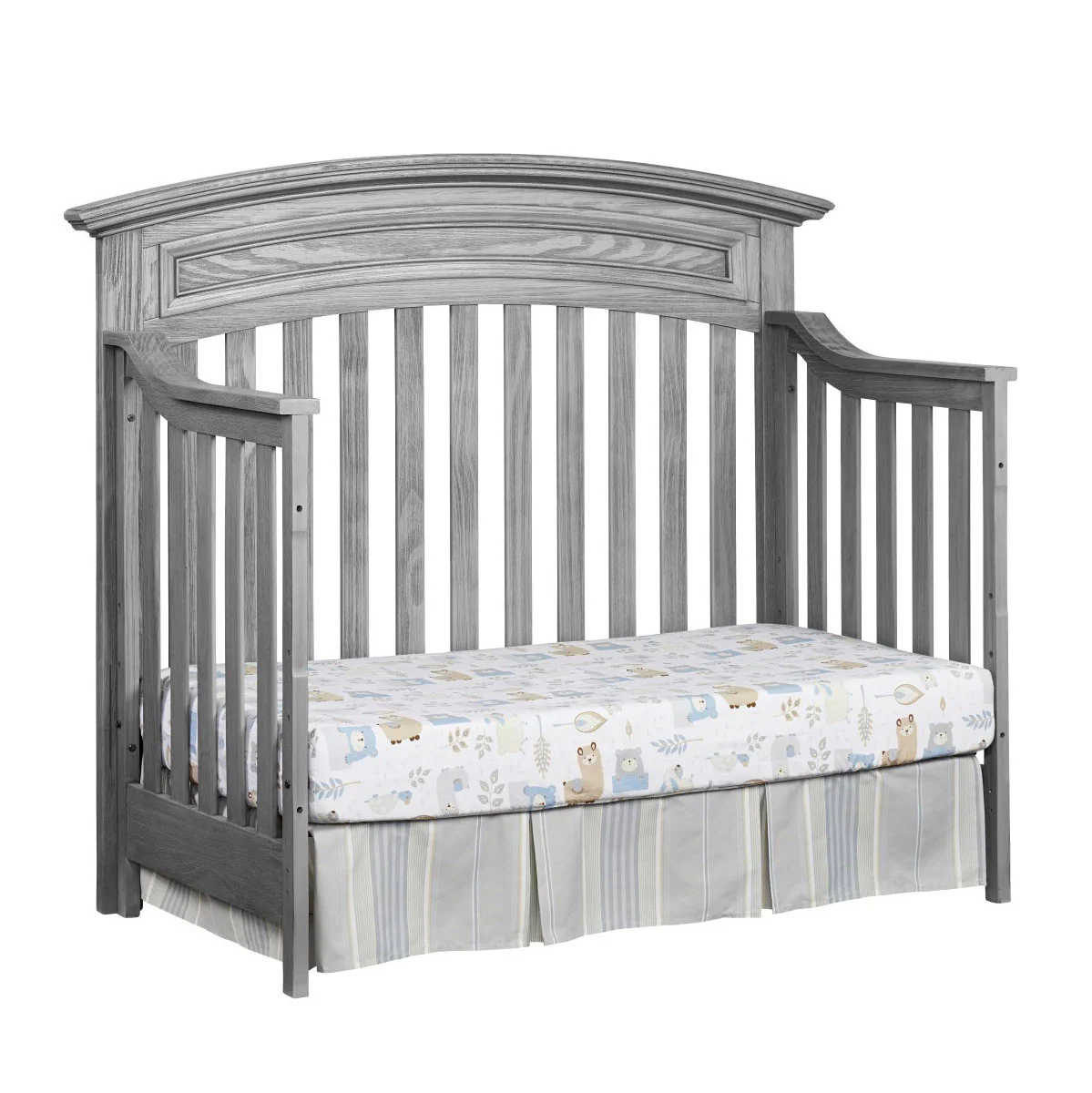 Soho Baby Richmond 4 in 1 Convertible Crib in Brushed Gray - Image 7
