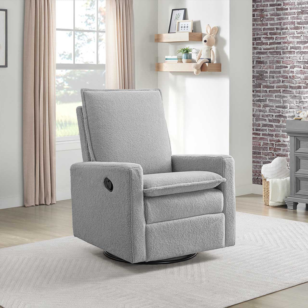 Oxford Baby Uptown Swivel Nursery Rocker/Recliner - Image 17
