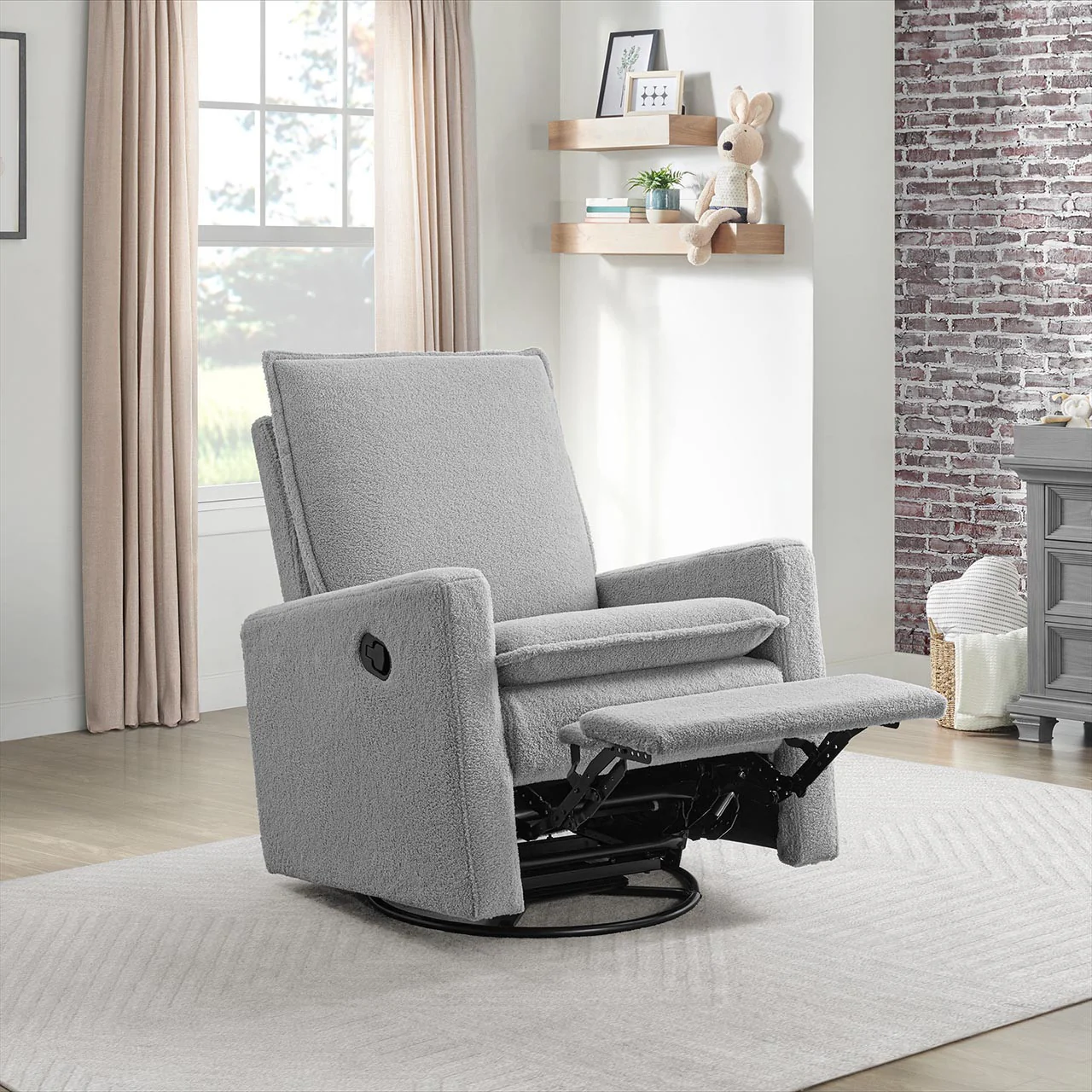 Oxford Baby Uptown Swivel Nursery Rocker/Recliner - Image 21