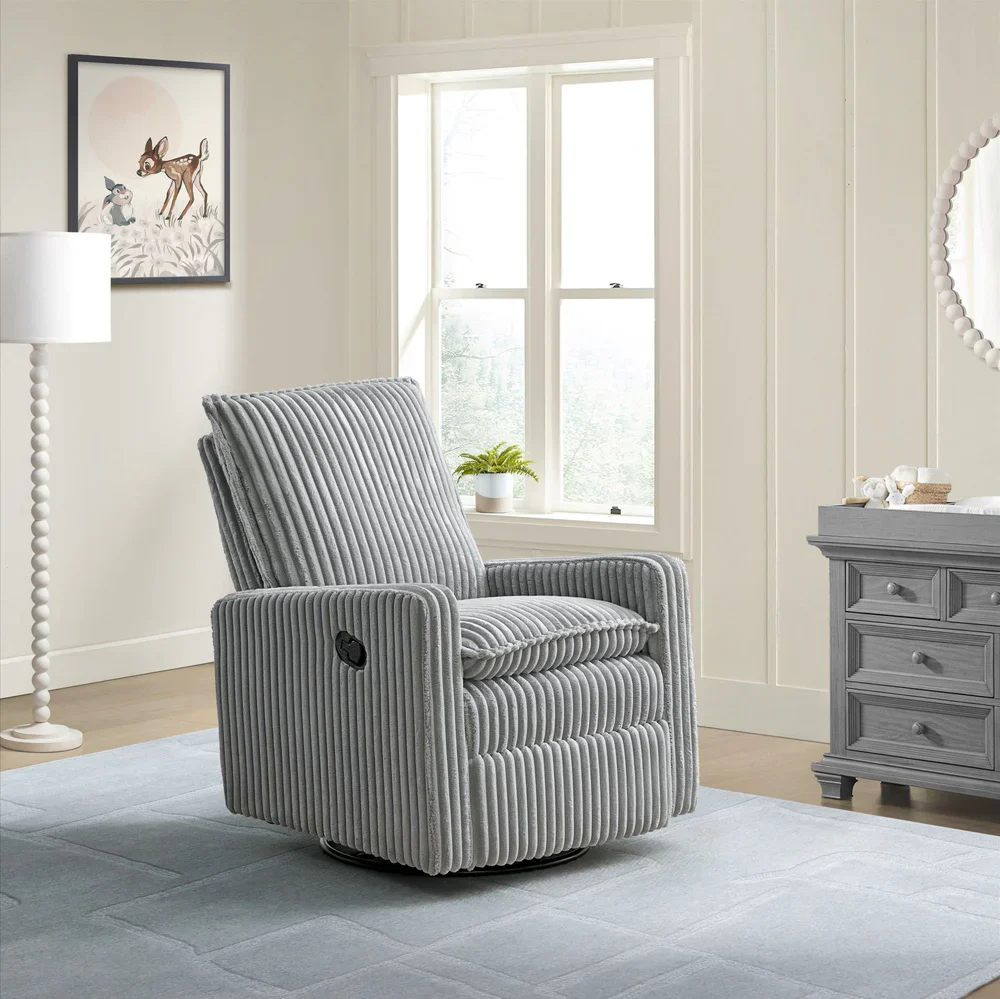 Oxford Baby Uptown Swivel Nursery Rocker/Recliner - Image 30