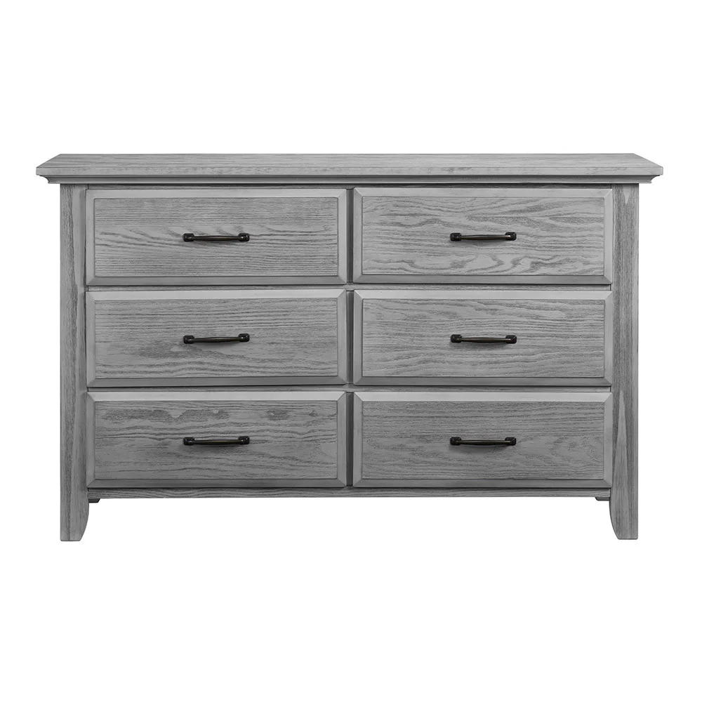 Oxford Baby Willowbrook 2 Piece Nursery Set - Crib and 6 Dr Dresser in Graphite Gray - Image 6