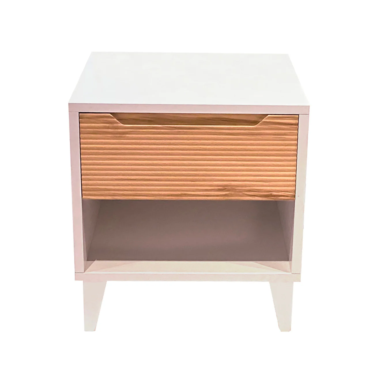 Pali Caravaggio Nightstand Deluxe - White/Biscotti - Image 4